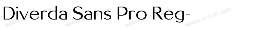 Diverda Sans Pro Reg字体转换
